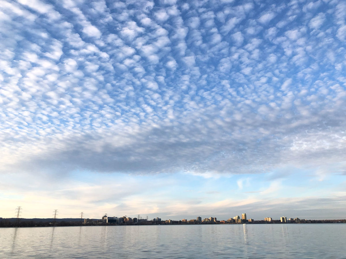 Burlington Skyline From Canal Lift Bridge Pier